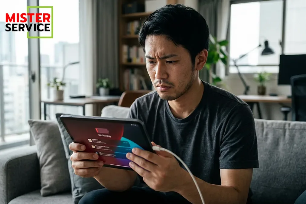 iPad ชาร์จช้า:ไม่เข้า? แก้ปัญหา หัวชาร์จ พอร์ต แบตเสื่อม