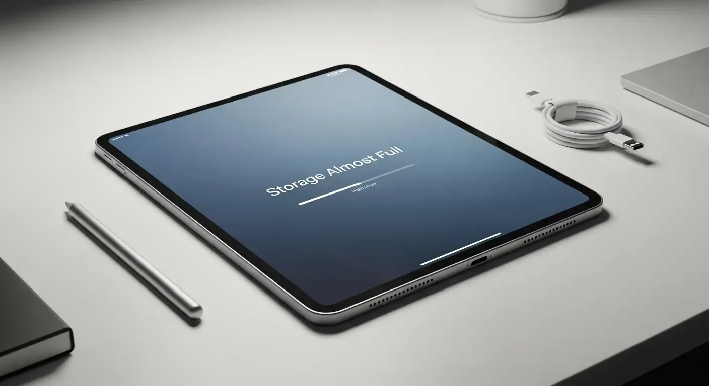 iPad ขึ้น “Storage Almost Full” ทั้งที่ลบรูปหมดแล้ว แก้ยังไง