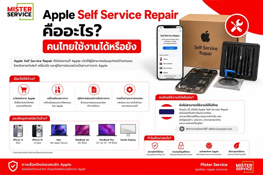 Apple Self Service Repair คืออะไร คนไทยใช้งานได้หรือยัง