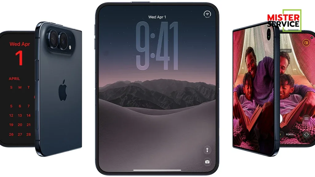 ภาพประกอบ iPhone Duo foldable phone