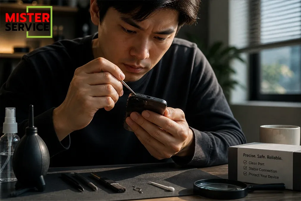 วิธีทำความสะอาดพอร์ต iPhone แบบปลอดภัย
