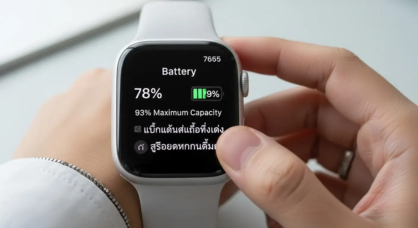 วิธีเช็คแบต Apple Watch ว่าเสื่อมหรือยังด้วยตัวเอง